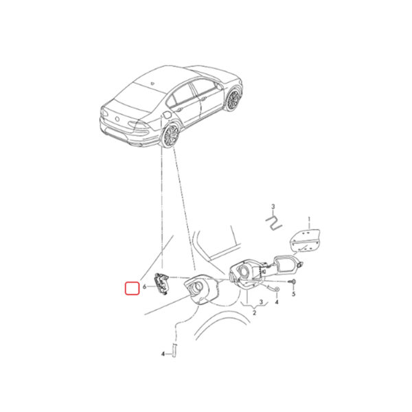 Fuel Flap Central Locking Motor | 3GD810773 | 510810773 | 510810773A