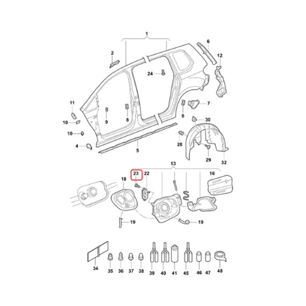 Fuel Flap Central Locking Motor | 8VD862159 | 8V0862159 | 4M0862153 | 8S0862153