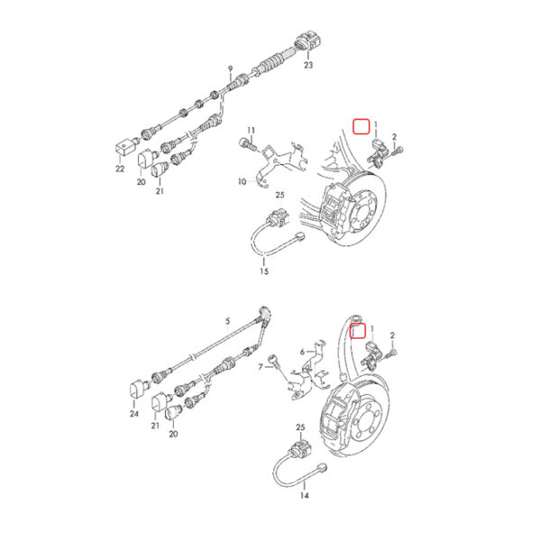 ABS Wheel Speed Sensor | WHT005651A | WHT005651 | 95860640500
