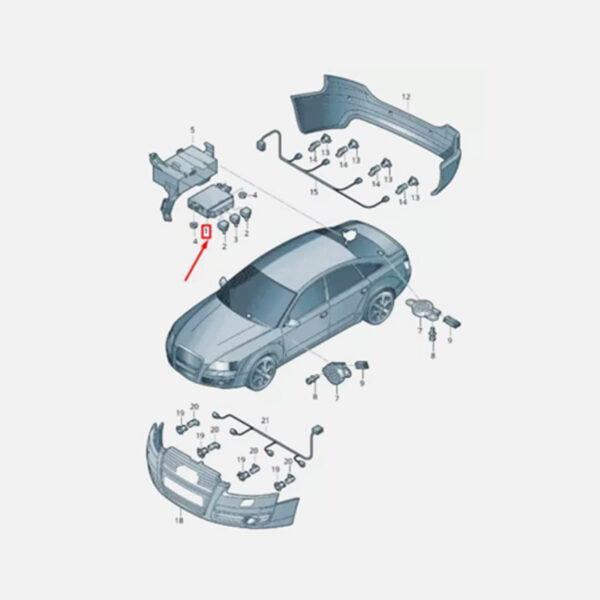 Parking Aid Control Module Reversing Radar Parking | 4L0910283C | 4F0910283K