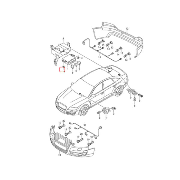 Parking Aid Control Module Reverse Radar Controller | 8K0919475H | 8K0919475T