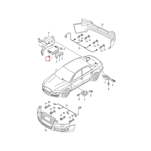 Parking Aid Control Module Reverse Radar Controller | 8K0919475R | 8K0919475A