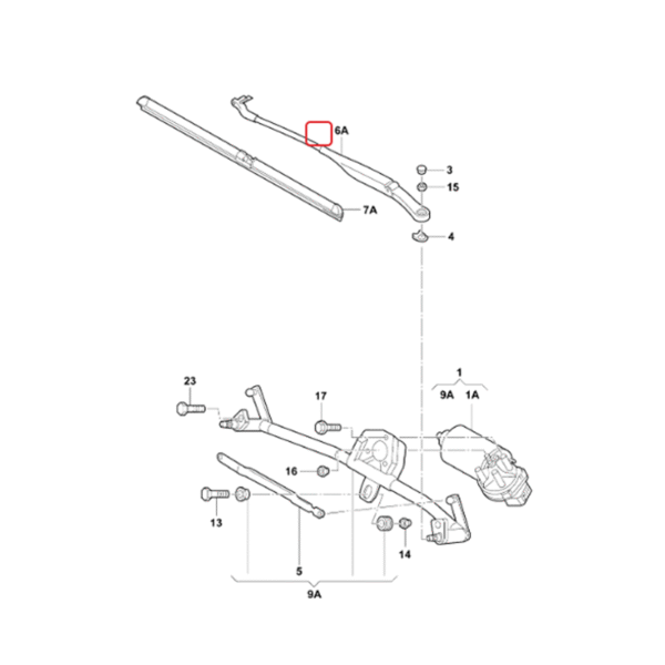 Windscreen Wiper Arm Front Left Right | 5JD955409 | 5JD955410