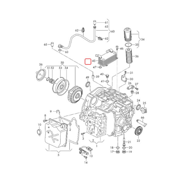 Engine Oil Cooler | 0BH317019A | 0BH317019