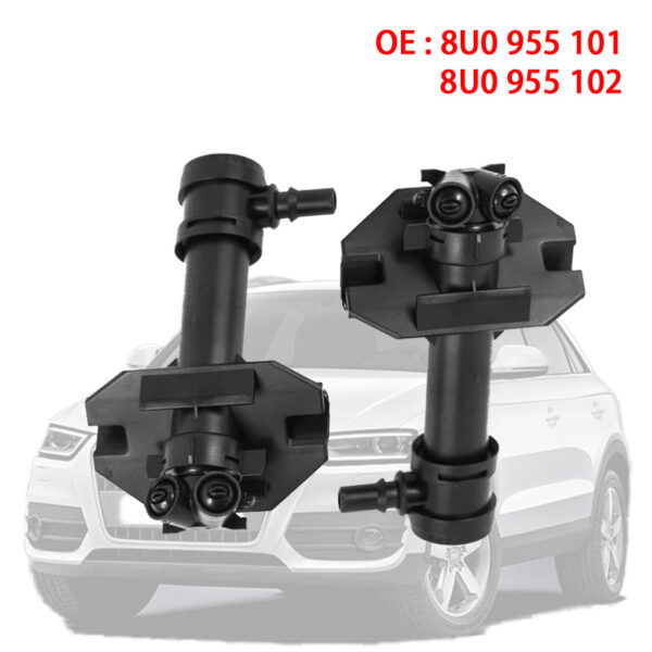Left Right Headlight Washer | Lift Cylinder Spray Nozzle Jet | 8U0955101 | 8U0955102