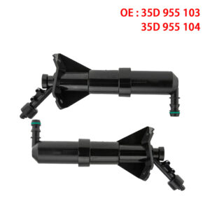 Left Right Headlight Washer | Lift Cylinder Spray Nozzle Jet | 35D955103 | 35D955104