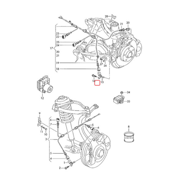 ABS Wheel Speed Sensor | 4E0927803A | 4E0927804A | 4E0927803D | 4E0927803F