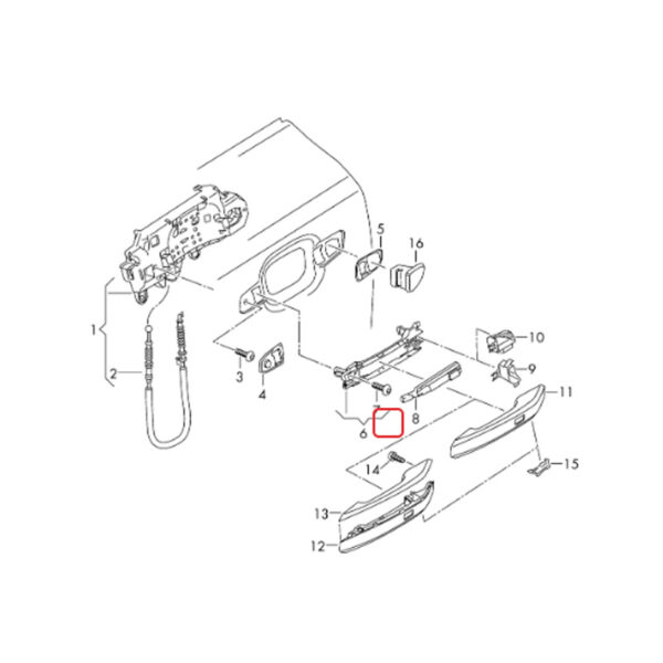 Handle Keyless Entry Sensor | 8W0927753 | 8W0927754