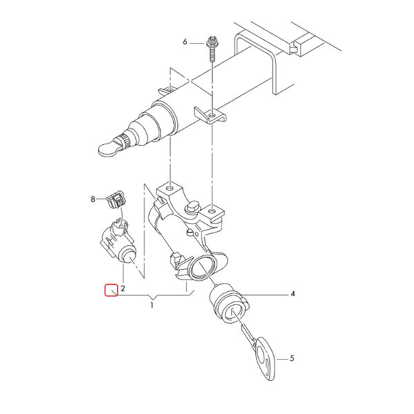 Ignition Starter Switch | 6R0905865