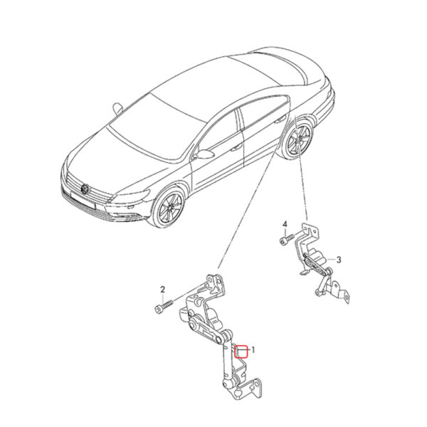 Headlight Level Sensor | 1K0941273M | 1T0907503B
