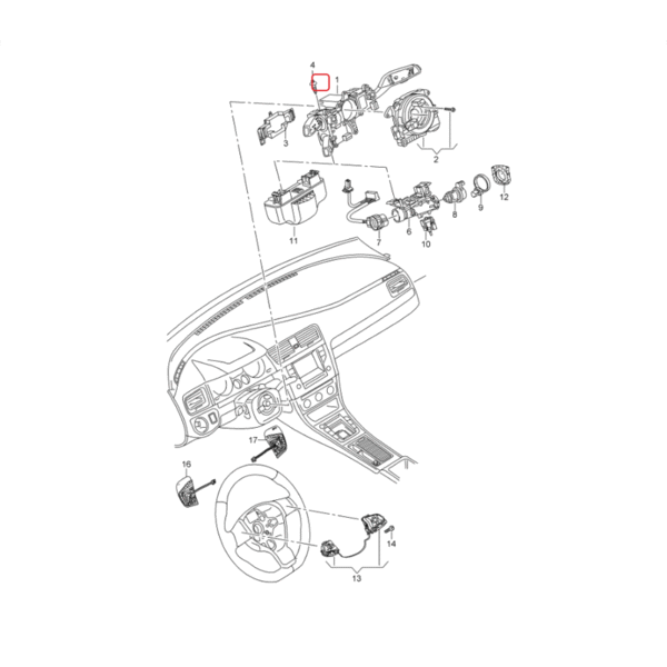 Steering Column Switch Cruise Control | 5Q0953513A
