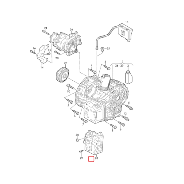 ODE Transmission Control Unit Pressure Sensor | 0GC325025D