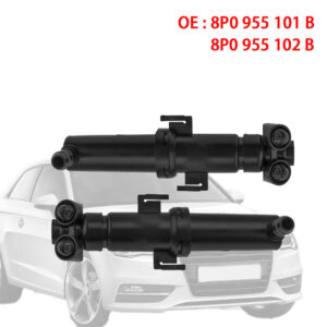 Left Right Headlight Washer | Lift Cylinder | Spray Nozzle Jet | 8P0955101B | 8P0955102B | 8R0955101 | 8R0955102