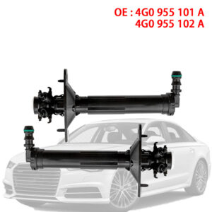 Left Right Headlight Washer | Lift Cylinder Spray Nozzle Jet | 4G0955101A | 4G0955102A 