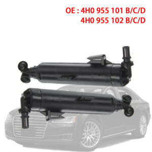 Left Right Headlight Washer | Lift Cylinder Spray Nozzle Jet | 4H0955101B | 4H0955102B