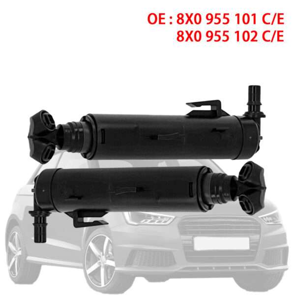 Left Right Headlight Washer | Lift Cylinder Spray Nozzle Jet | 8X0955101C | 8X0955102C